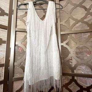 White fringe dress 🤍 Perfect for Bachelorette